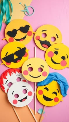 Smily Party Photography Emojis Sticks